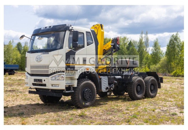 Манипулятор HYVA HB152E3 на шасси FAW 5250 6х6