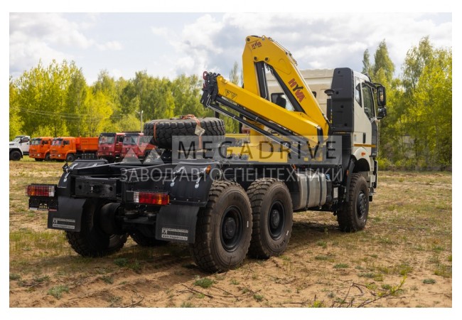 Манипулятор HYVA HB152E3 на шасси FAW 5250 6х6