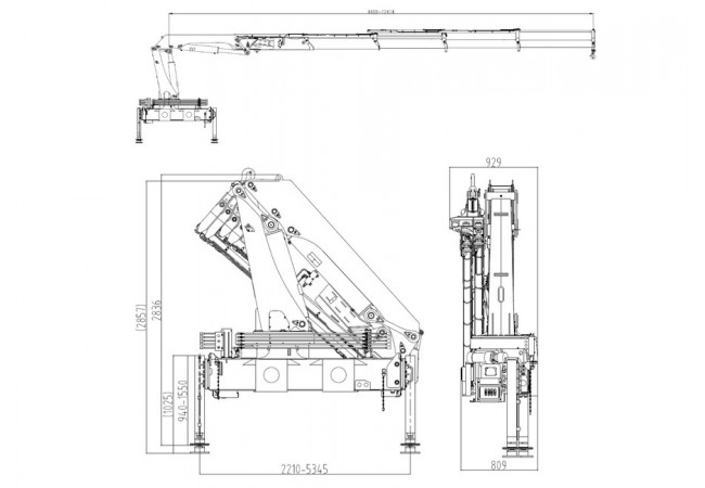 Крано-манипуляторная установка SunHunk K-168-4