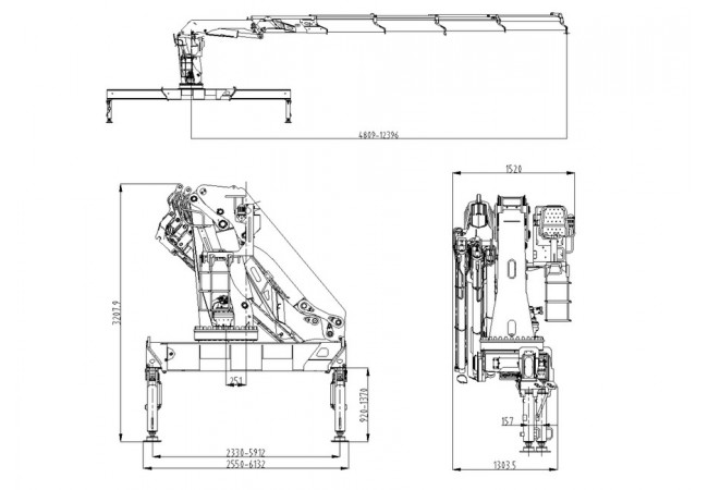 Крано-манипуляторная установка SunHunk K-328-4