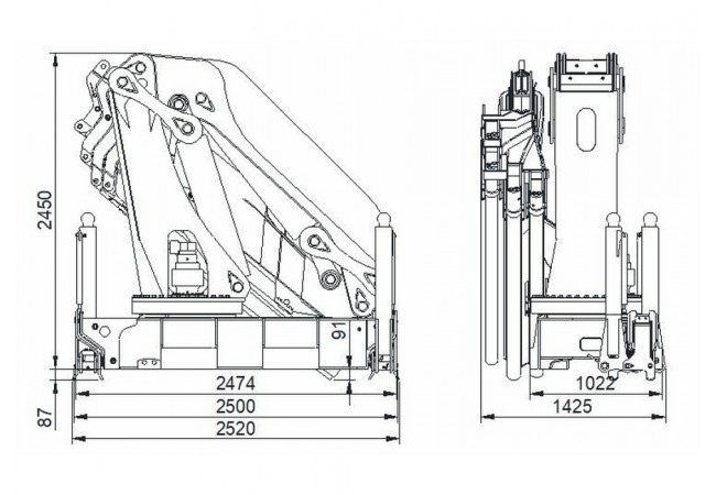 Крано-манипуляторная установка SunHunk K-438-6