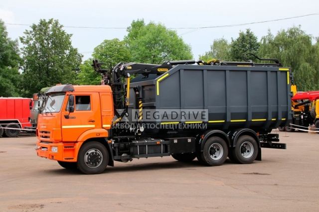 Ломовоз ВЕЛМАШ ОМТ-120М на шасси КАМАЗ 65115