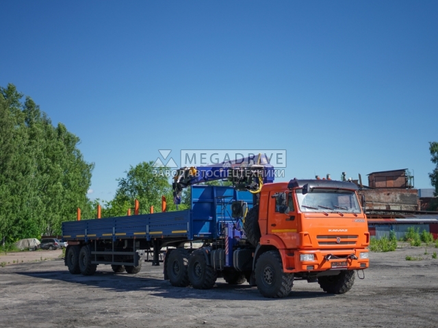 Манипулятор DONGYANG SS2036 на шасси КАМАЗ 43118 с буром