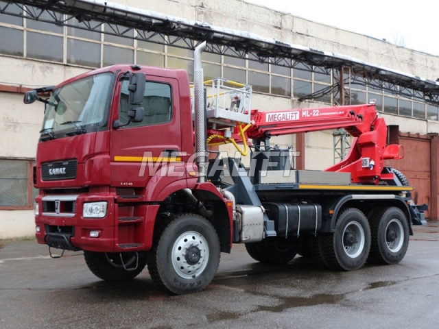 Автогидроподъемник ПСС-131.22Э на шасси КАМАЗ-65802