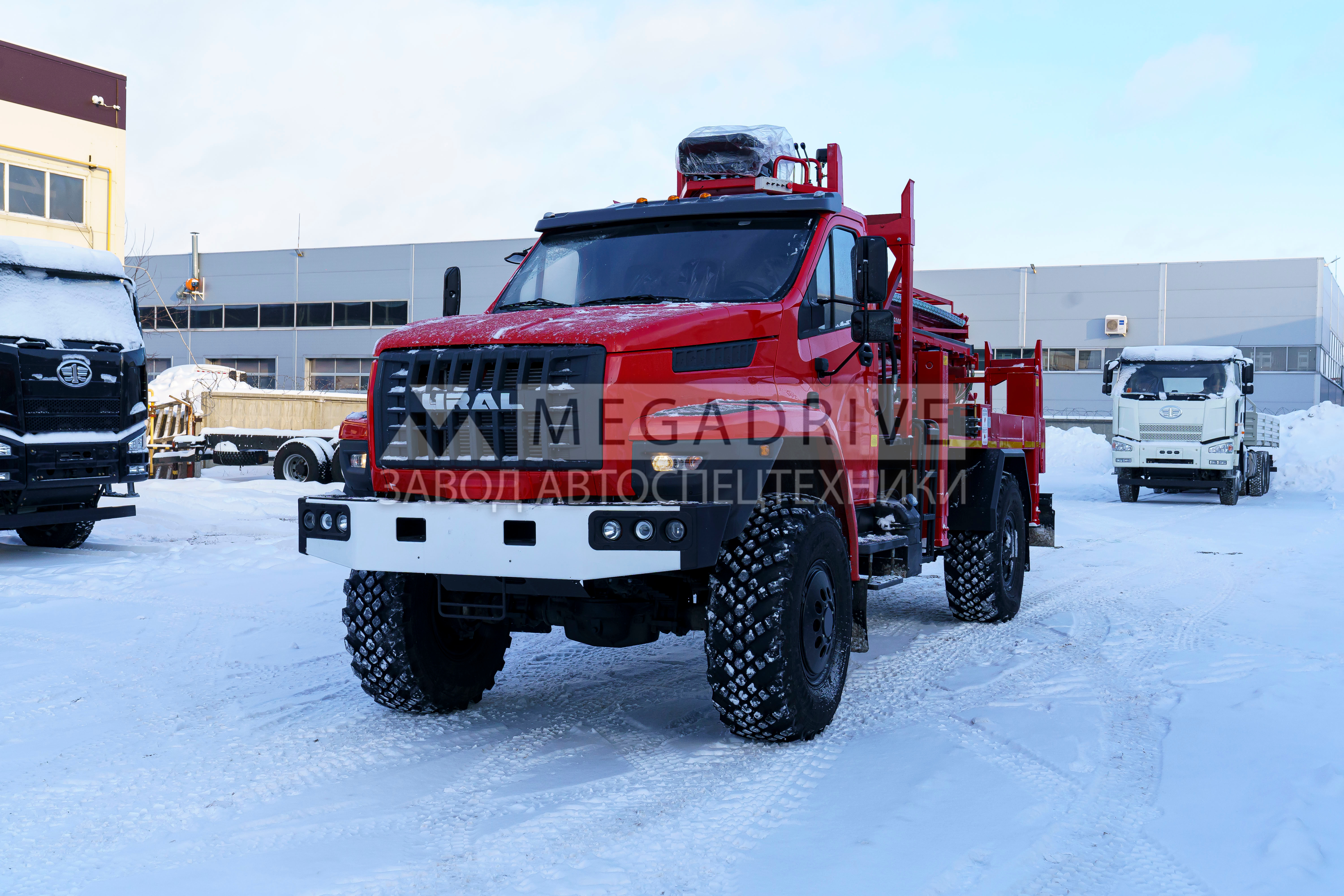 Бурильно-крановая машина KANGLIM KDC 5600 на шасси УРАЛ 43206 (БКМ)