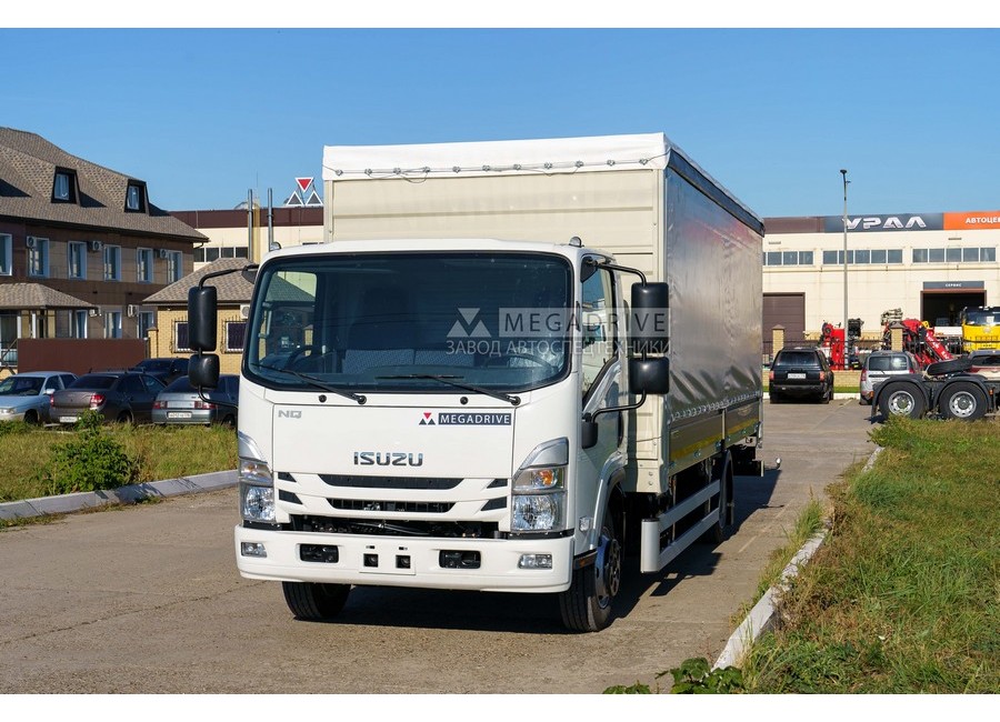 Шторно-бортовая платформа ISUZU NQR90LL