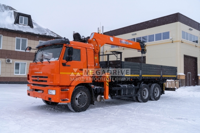 Манипулятор HANGIL HGC756 на шасси КАМАЗ 65115
