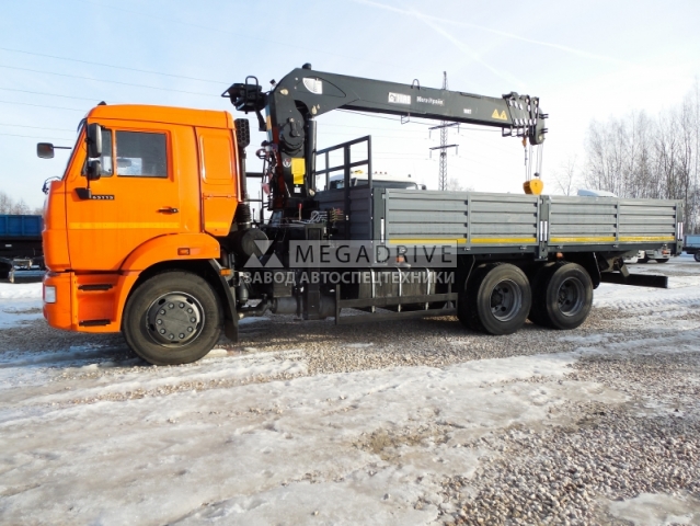Манипулятор HIAB 160 T на шасси КАМАЗ 65115