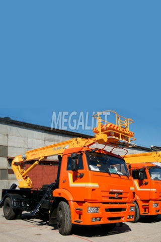 Автогидроподъемник АПТ-18 на шасси КАМАЗ 43253