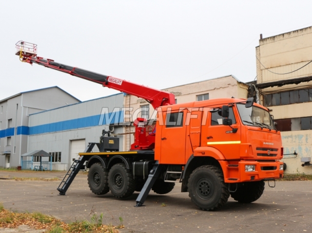 Автогидроподъемник ПСС-131.22Э на шасси КАМАЗ-43118 (7 мест)