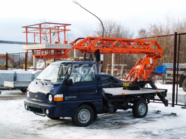 Автогидроподъемник ПСС-131.12Э на шасси HYUNDAI Porter
