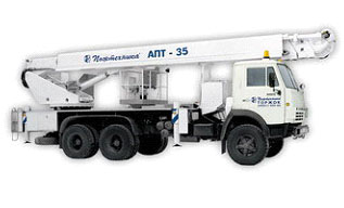Автогидроподъемник ПСС-141.35 (АПТ-35) на шасси КАМАЗ 65115