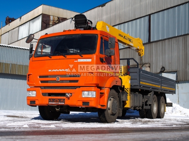 Манипулятор SOOSAN SCS 736 LII на шасси КАМАЗ 65115