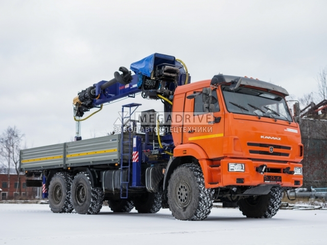 Манипулятор DONGYANG 2037 на шасси КАМАЗ 43118 с буром