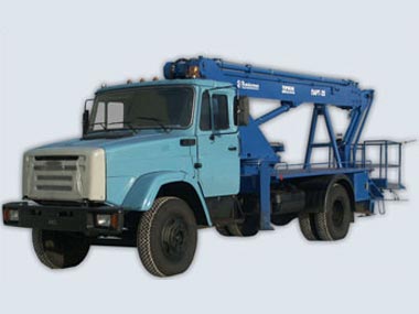 Автогидроподъемник ПСС-141.28Э (ПАРТ-28) на шасси ЗИЛ 433112