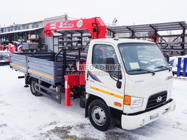 Манипулятор UNIC URV 374 на шасси HYUNDAI HD-78