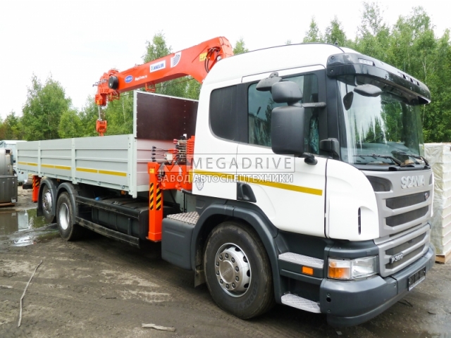 Манипулятор KANGLIM KS1256 GII на шасси SCANIA P360