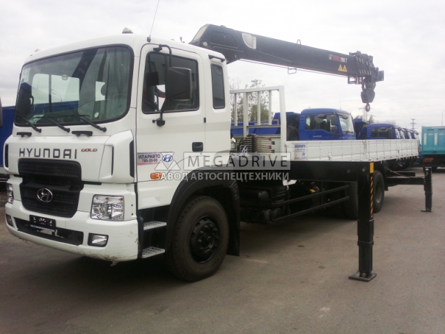 Манипулятор HIAB T190 на шасси HYUNDAI HD-250