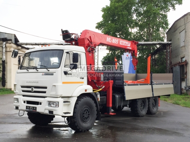 Манипулятор ML-805 (МП-805) на шасси КАМАЗ 43118 (с коником)