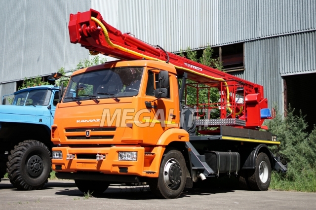 Автогидроподъемник ПСС-141.29Э на шасси КАМАЗ 43253