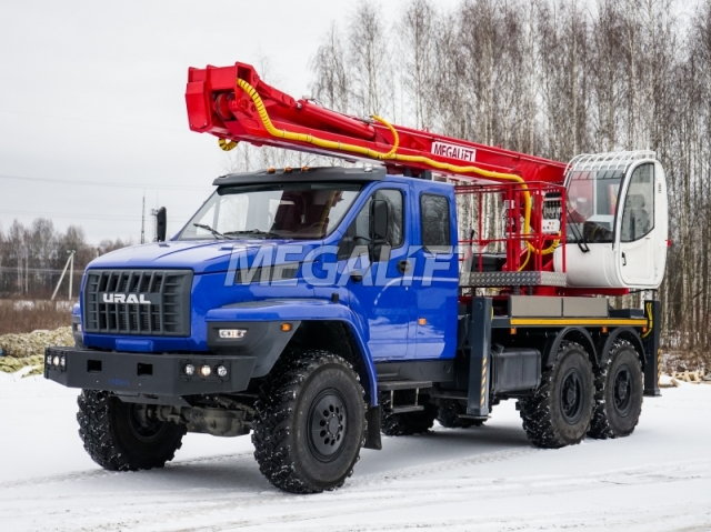 Автогидроподъемник ПСС-141.29Э на шасси УРАЛ NEXT (7 мест)