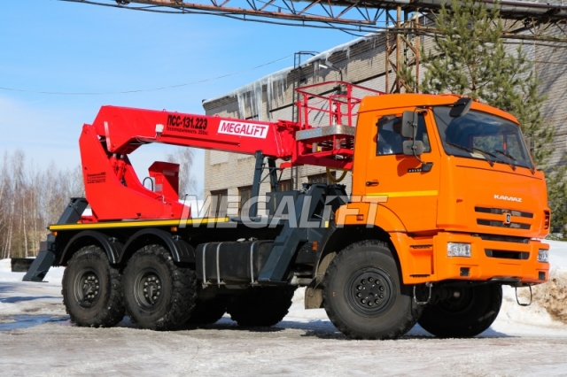Автогидроподъемник ПСС-131.22Э на шасси КАМАЗ 43118