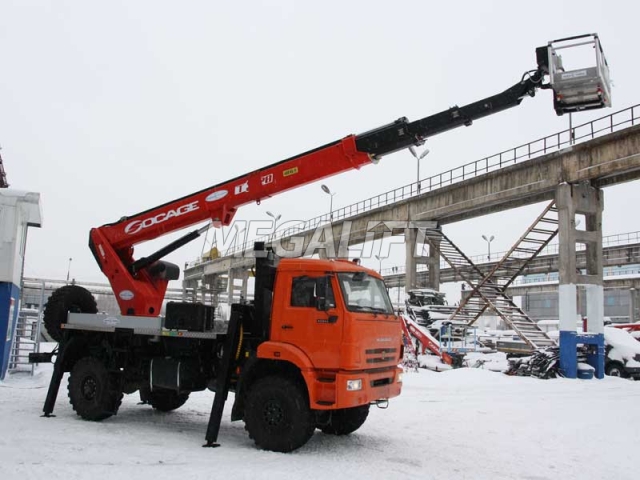 Автогидроподъемник Т328 на шасси КАМАЗ 43502
