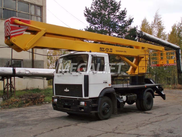 Автогидроподъемник ПСС 121.22 (АГП-22.02) на шасси МАЗ 438043