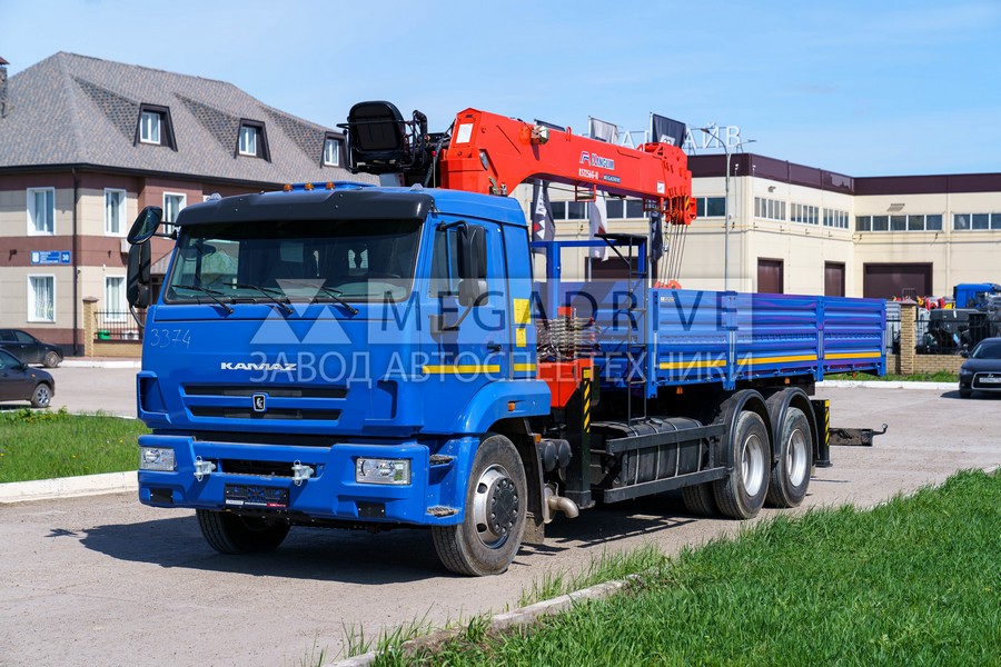 Манипулятор KANGLIM 1256G-II на шасси КАМАЗ 65117