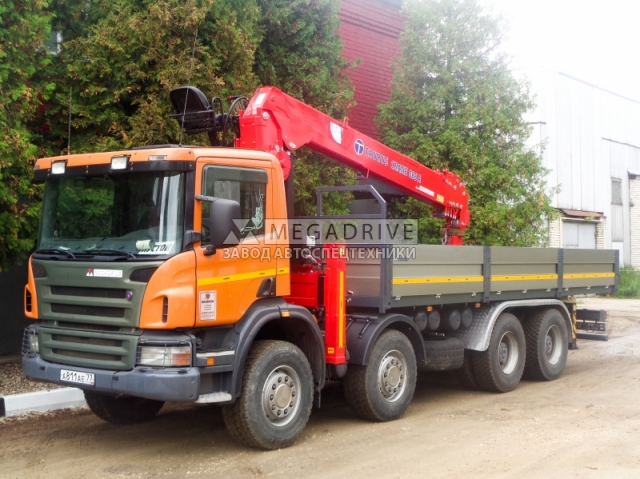 Манипулятор TAURUS Crane 086A на шасси SCANIA P380