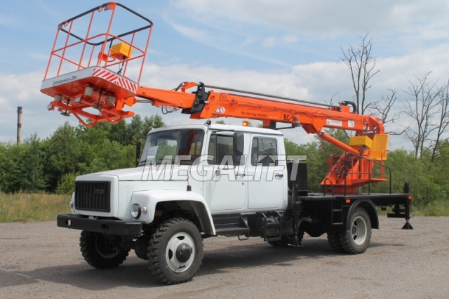 Автогидроподъемник ВС-18Т на шасси ГАЗ-3309 (5 мест)