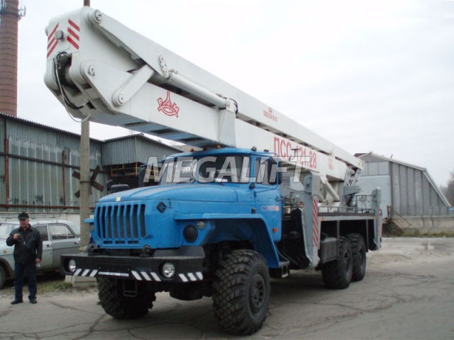 Автогидроподъемник ПСС-121.28 (АГП-28) на шасси УРАЛ 4320