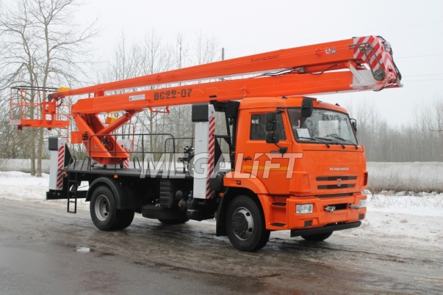 Автогидроподъемник ВС-22Т на шасси КАМАЗ-43253