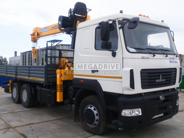 Манипулятор SOOSAN SCS746L на шасси МАЗ 6312