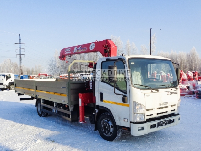 Манипулятор UNIC 373 на шасси ISUZU ELF (NPR75L)