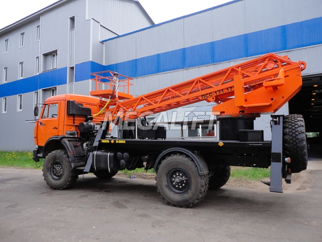 Автогидроподъемник ПСС-131.18Э на шасси КАМАЗ 43502