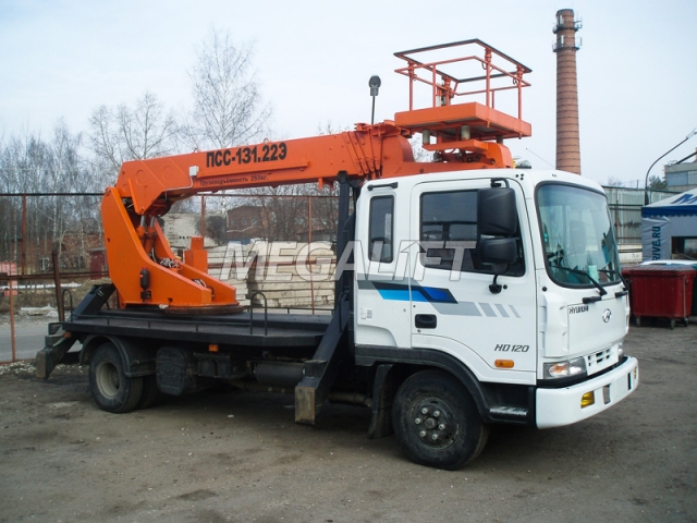 Автогидроподъемник ПСС-131.22Э на шасси HYUNDAI HD-120