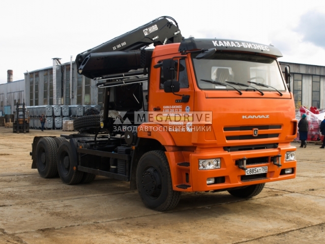 Манипулятор HIAB XS166 на шасси КАМАЗ 6520