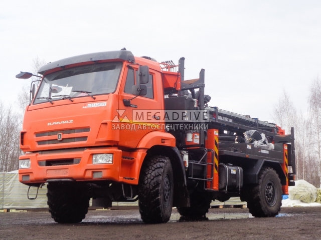 Бурильно-крановая машина JUNJIN SA040 на шасси КАМАЗ 43502 (БМ)