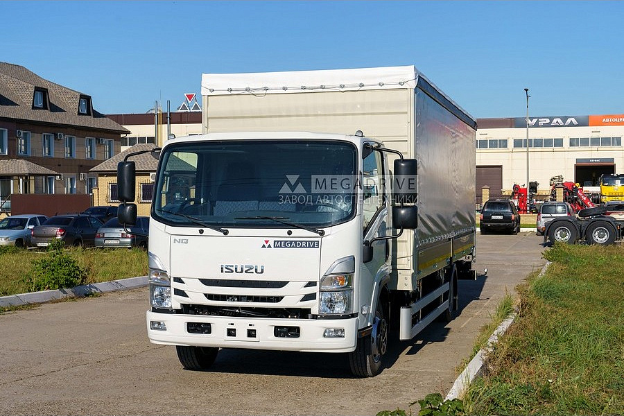 Шторно-бортовая платформа ISUZU NQR90LL