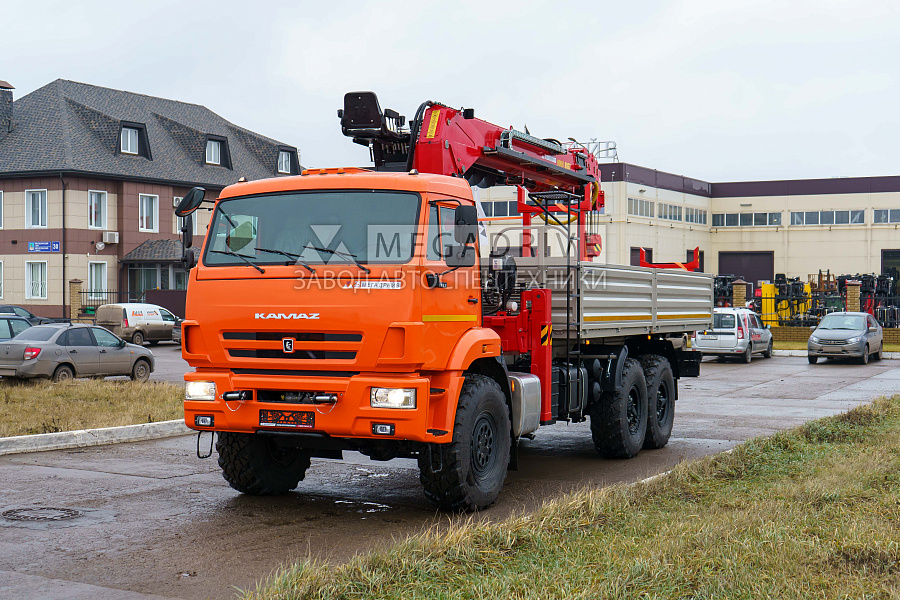 Манипулятор УММ 816Т на шасси КАМАЗ 43118 с буром (БМ)
