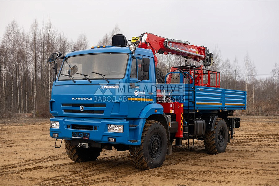 Манипулятор TAURUS 055A на шасси КАМАЗ 43502