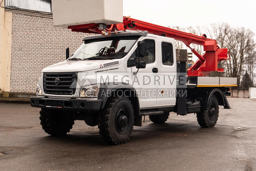 Автогидроподъемник ПСС-131.18Э на шасси ГАЗ САДКО NEXT C42A43 (люлька из композита)