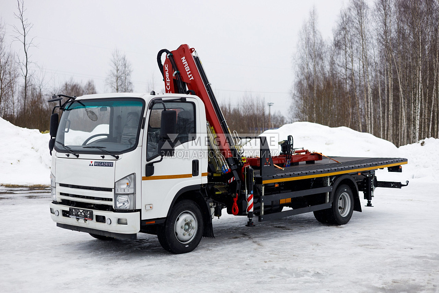 Манипулятор Чайка NR811T на шасси ABEX A105D (эвакуатор)